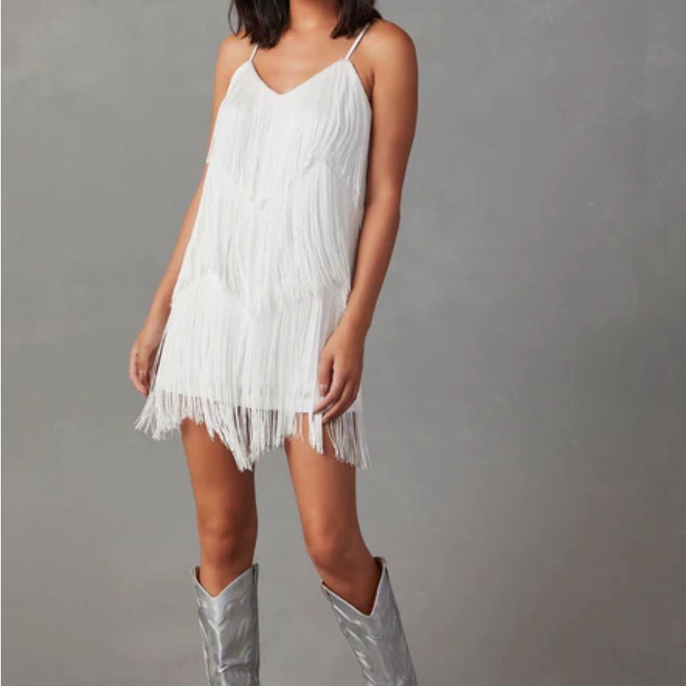 Rodeo Nights Fringe Mini Dress